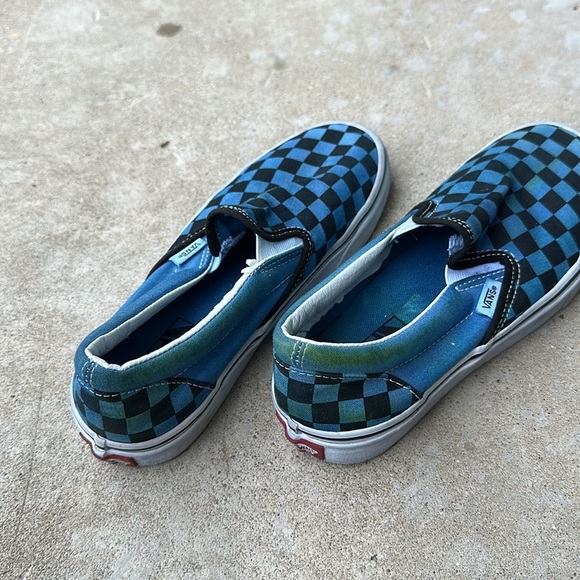 Vans pre loved blue checkered sneakers size 5.5 Men’s - Picture 7 of 7
